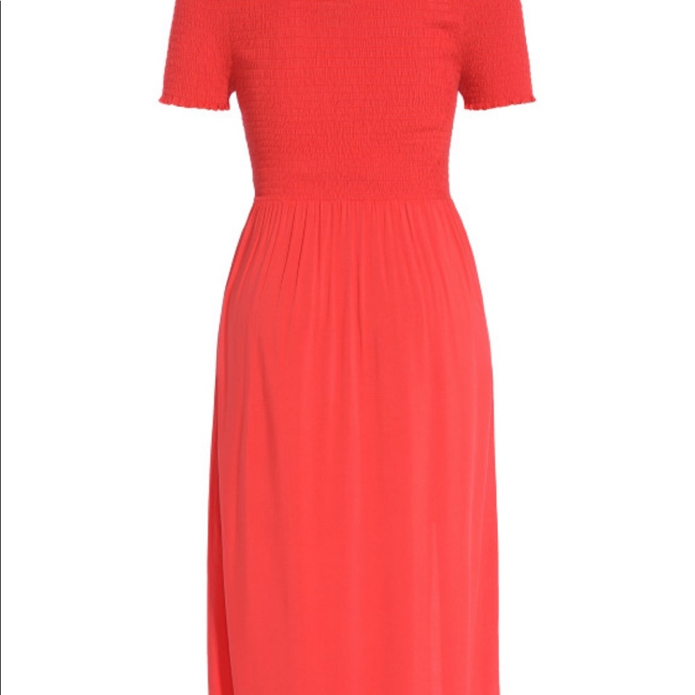 City Chic NWOT Red Maxi Off The Shoulder Summer Dress - Picture 4 of 12